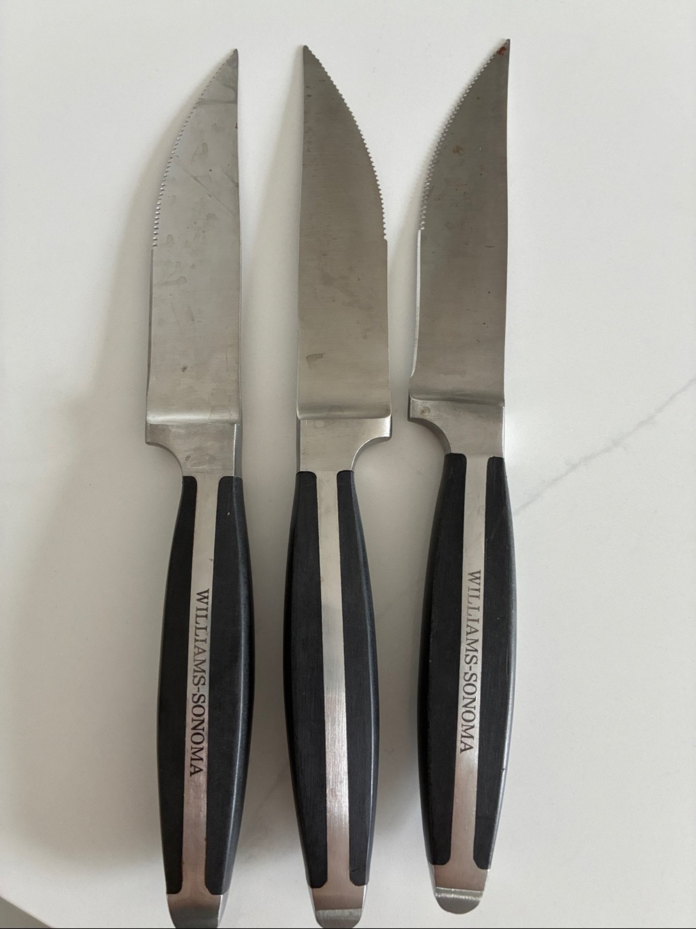 7 William Sonoma steak knives